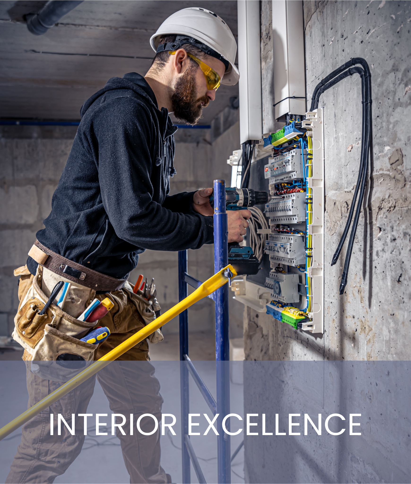 Electrician at work